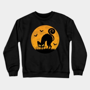 Halloween - Black cat Crewneck Sweatshirt